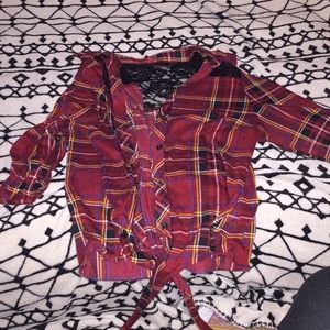 Half sleeve button up